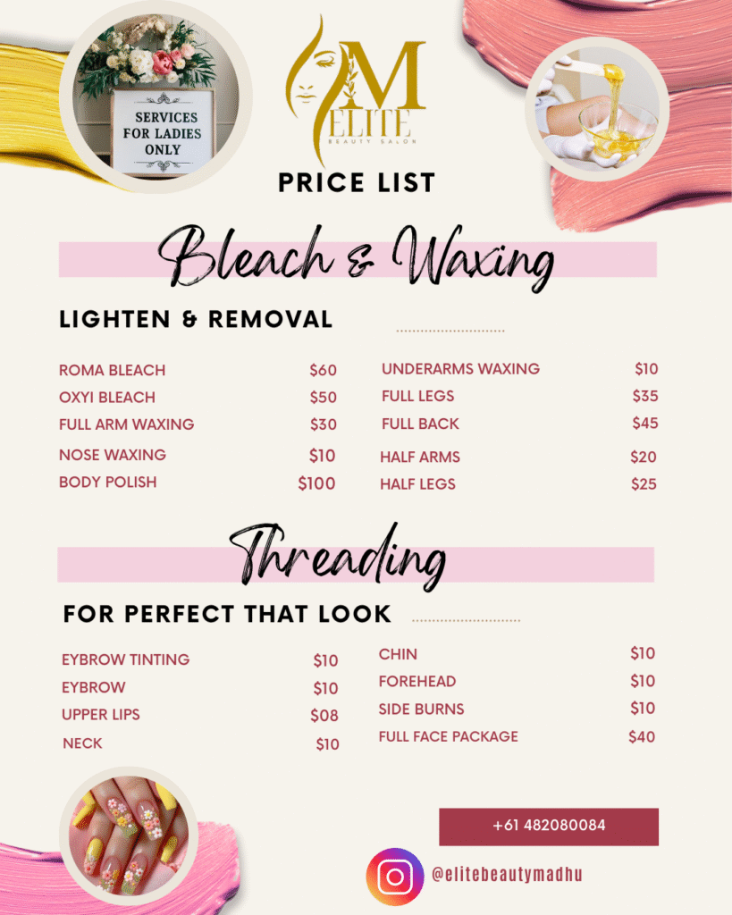 Beauty salon price in rowville melbourne