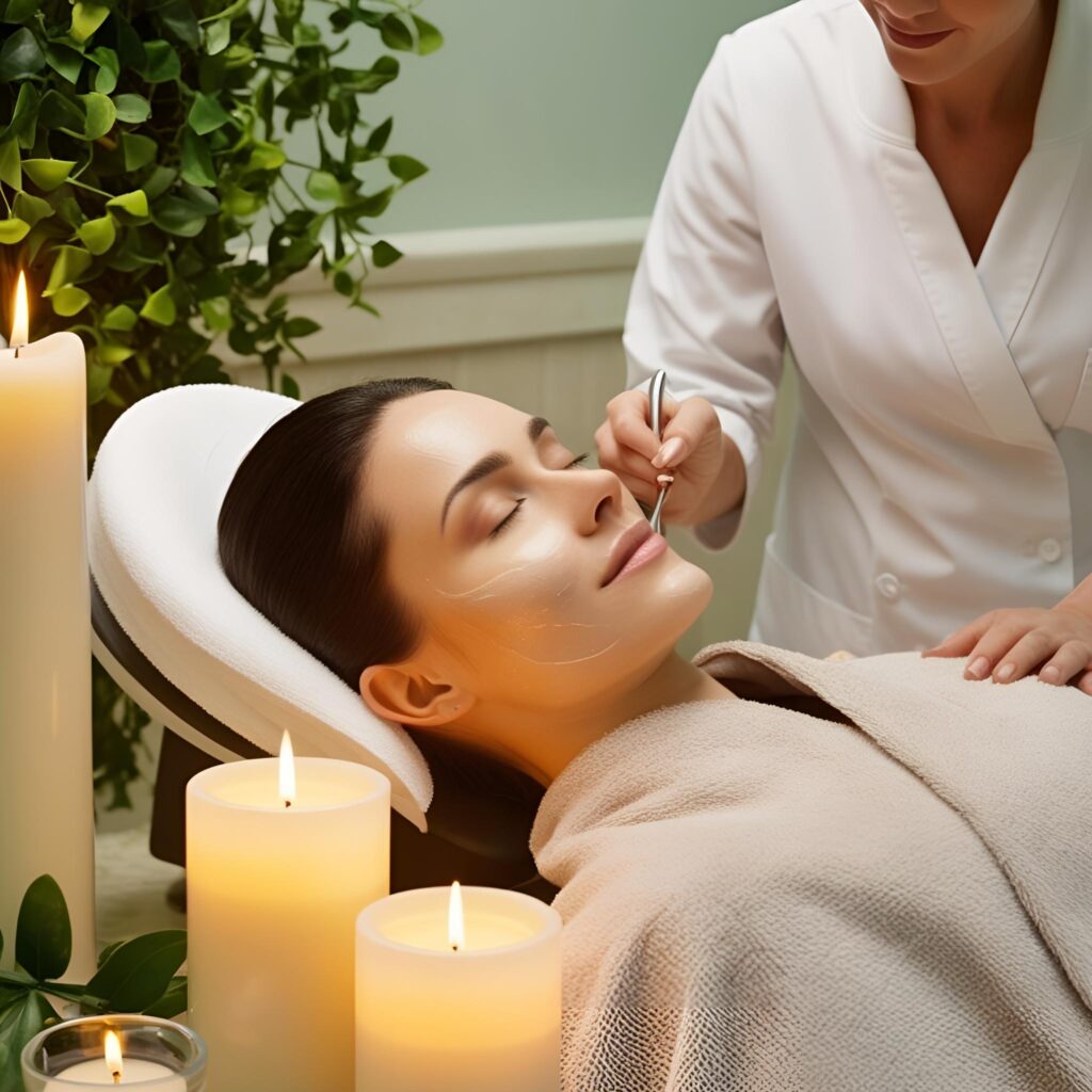 Beauty services nail art and facials